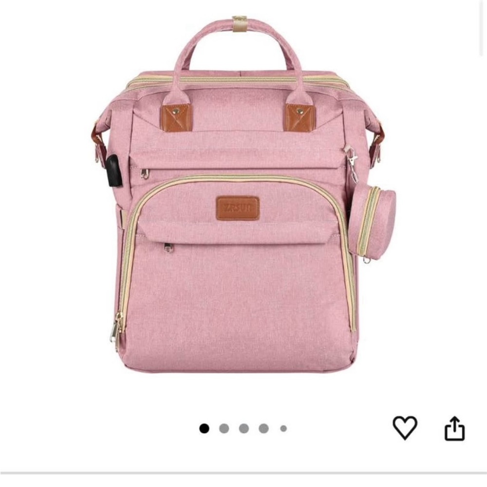 Pink Baby Diaper Bag Backpack
